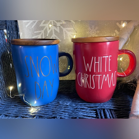 Rae Dunn Snow Day, White Christmas Mugs - Picture 2 of 10